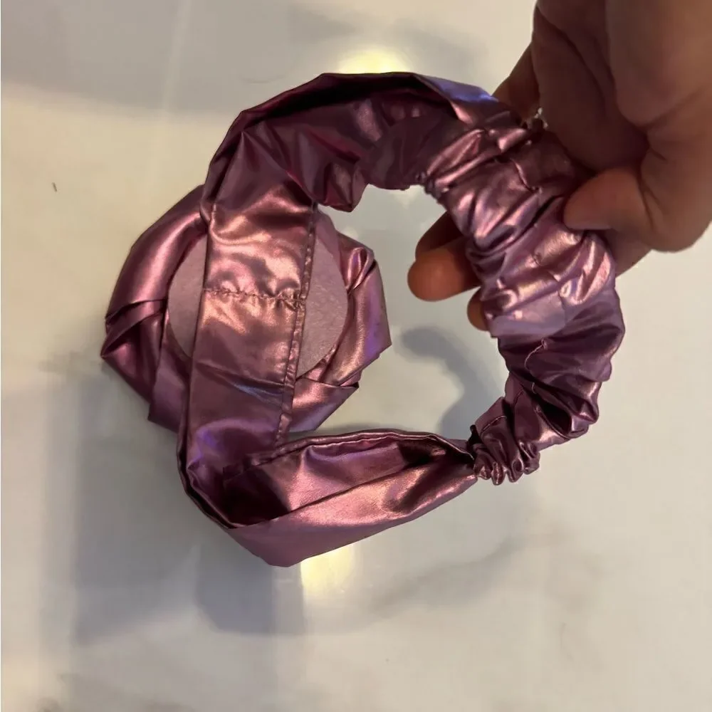 Pink rose Headband #9